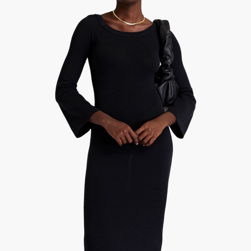 Ronny Kobo Knit black dress